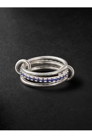 SPINELLI KILCOLLIN Petunia Bleu Ring aus Sterlingsilber mit Saphiren - Men - - 10