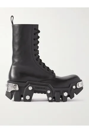 Balenciaga Bulldozer Stiefel aus Leder mit Verzierungen - Men - - EU 43