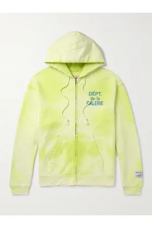 GALLERY DEPT. Kapuzenjacke aus gebleichtem Baumwoll-Jersey mit Logoprint und Reißverschluss - Men - - S