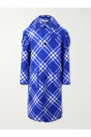 Burberry Kapuzenmantel aus karierter Wolle - Men - - IT 44
