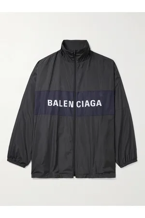 Balenciaga Oversized-Jacke aus Shell mit Logoprint in Colour-Block-Optik - Men - - S