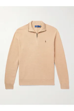 Ralph Lauren Pullover aus Baumwolle in Wabenstrick mit Logostickerei und kurzem Reißverschluss - Men - - XL