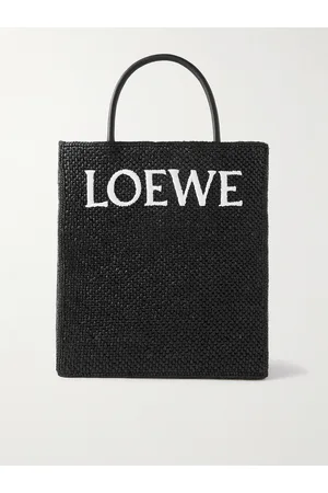 Loewe Standard A4 Tote aus Raffiabast mit Logostickerei - Men