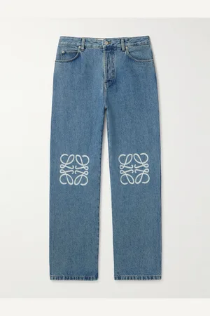Loewe Weit geschnittene Jeans mit „Anagram“-Logostickerei - Men - - IT 48