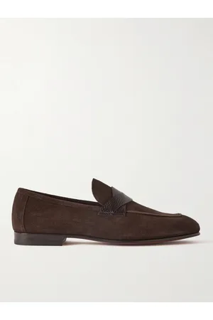 Tom Ford Sean Loafers aus Veloursleder mit Besatz aus strukturiertem Leder - Men - - UK 9