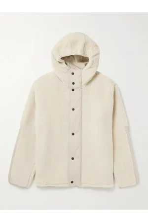 Loro Piana Jacke aus Fleece aus einer Kaschmir-Seidenmischung mit Shell-Besatz - Men - - M