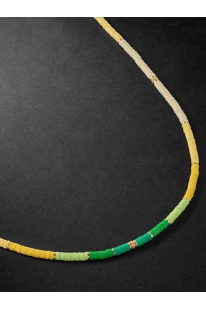 M. COHEN Mini Rizon Kette aus 18 Karat mit Diamanten und Zierperlen - Men