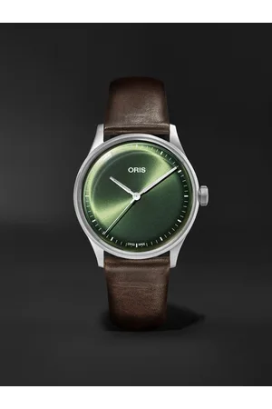 Oris Artelier S 38 mm Uhr aus Edelstahl mit automatischem Aufzug und Lederarmband, Ref.-Nr.: 01 733 7762 4057-07 5 20 70FC - Men