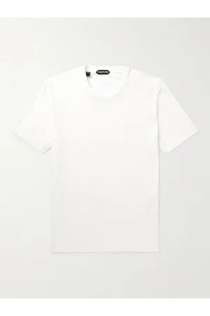 Tom Ford Placed Rib schmal geschnittenes T-Shirt aus einer Lyocell-Baumwollmischung - Men - - IT 46