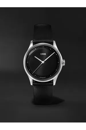 Oris Artelier S 38 mm Uhr aus Edelstahl mit automatischem Aufzug und Lederarmband, Ref.-Nr.: 01 733 7762 4054-07 5 20 69FC - Men