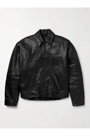 Balenciaga Cocoon Kick Oversized-Lederjacke mit Logoprägung - Men - - M
