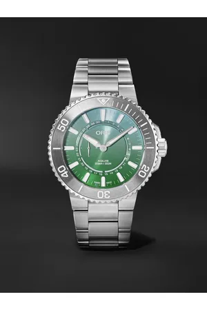 Oris Aquis Dat Watt II 43,5 mm Uhr aus Edelstahl mit automatischem Aufzug in limitierter Auflage, Ref.-Nr.: 01 743 7734 4197-Set - Men