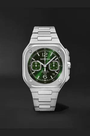 Bell & Ross BR 05 Chronograph 42 mm Uhr aus Edelstahl mit automatischem Aufzug, Ref.-Nr.: BR05C-GN-ST/SST - Men