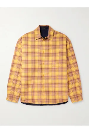 Balenciaga Wendbares Hemd aus kariertem Baumwollflanell - Men - - S