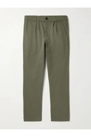 Mr P. Schmal zulaufende Hose aus Twill aus einer Baumwollmischung mit Falten in Stückfärbung - Men - - 34