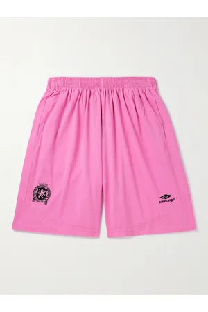 Balenciaga Weit geschnittene Shorts aus Baumwoll-Jersey mit Logostickereien - Men - - L