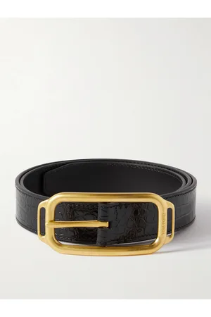 Tom Ford Gürtel aus Glanzleder mit Krokodileffekt, 3 cm - Men - - EU 80