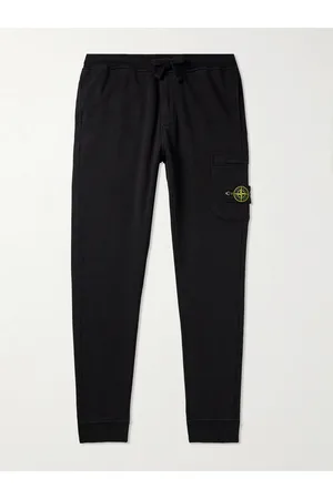 Stone Island Schmal zulaufende Jogginghose aus Baumwoll-Jersey mit Logodetail in Stückfärbung - Men - - L