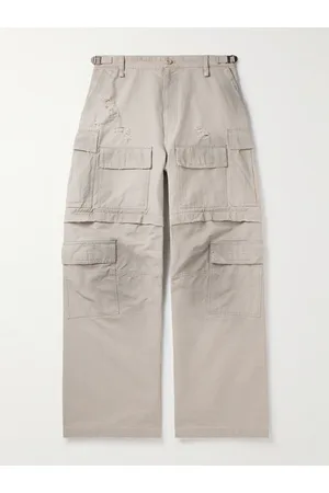 Balenciaga Wandelbare Cargohose aus Baumwoll-Ripstop in Distressed-Optik - Men - - IT 44