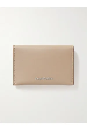 Acne Studios Aufklappbares Portemonnaie aus Leder mit Logoprint - Men