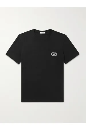 VALENTINO GARAVANI T-Shirt aus Baumwoll-Jersey mit Logostickerei - Men - - XS