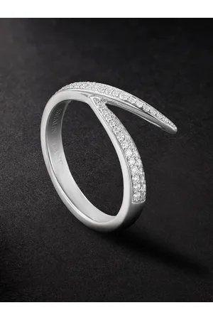 SHAUN LEANE Interlocking Ring aus Weißgold mit Diamanten - Men - - 59