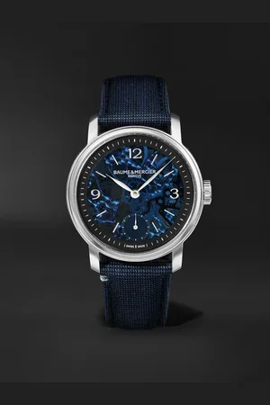 Baume & Mercier Classima Skeleton 42 mm Uhr aus Edelstahl mit Handaufzug und Alligatorlederarmband, Ref.-Nr.: 10735 - Men