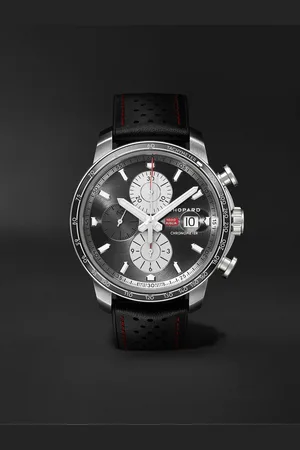 Chopard Mille Miglia 2021 Race Edition Chronograph 44 mm Uhr aus Edelstahl mit automatischem Aufzug und Lederarmband in limitierter Auflage, Ref.-Nr.: 168571-3009 - Men