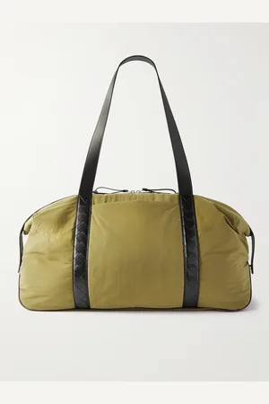 Bottega Veneta Bowling-Tasche aus Shell mit Lederbesatz - Men