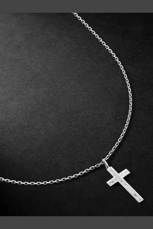 Sydney Evan Anhängerkette aus Weißgold mit Diamanten - Men