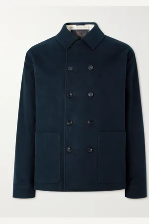 Loro Piana Doppelreihiger Peacoat aus einer Baumwoll-Kaschmirmischung - Men - - XXL