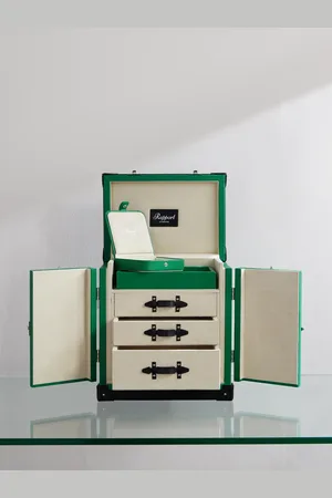 Rapport London Deluxe kleiner Schmuckkasten mit Bezug aus Leder - Men