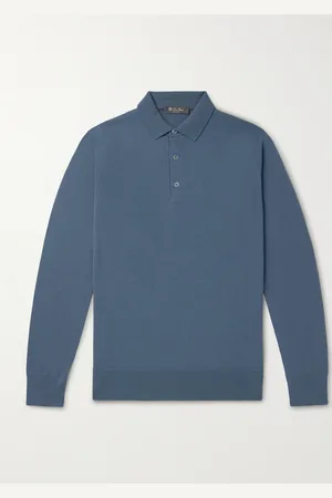 Loro Piana Schmal geschnittener Pullover aus Wish®-Schurwolle mit Polokragen - Men - - IT 56