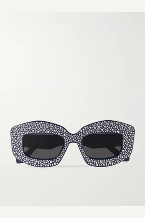 Loewe Sonnenbrille mit D-Rahmen aus Azetat und Kristallen - Men