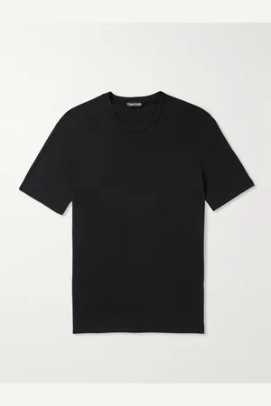 Tom Ford Placed Rib schmal geschnittenes T-Shirt aus Jersey aus einer Lyocell-Baumwollmischung - Men - - IT 54