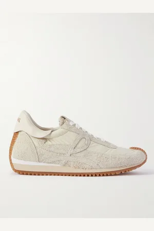 Loewe Flow Runner Sneakers aus gebürstetem Veloursleder und Nylon mit Lederbesatz - Men - - EU 45