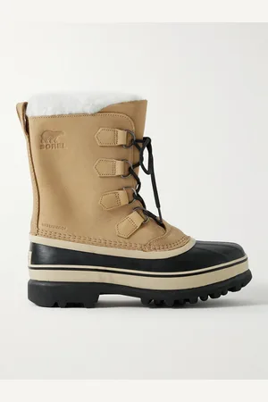 sorel Caribou™ Schneestiefel aus Nubukleder und Gummi mit Besatz aus Shearling-Imitat - Men - - US 10.5