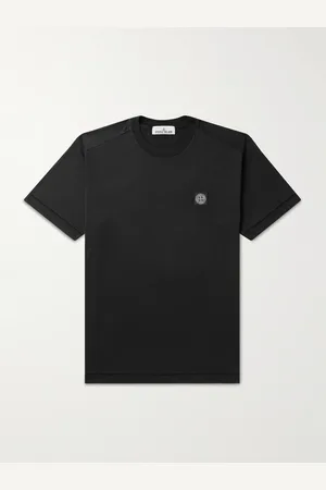 Stone Island T-Shirt aus Baumwoll-Jersey mit Logoapplikation - Men - - S