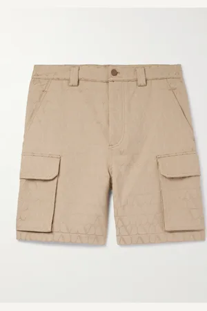 VALENTINO GARAVANI Toile Iconographe gerade geschnittene Cargoshorts aus einer Baumwollmischung mit Logomuster - Men - - IT 50