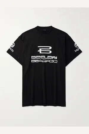 Balenciaga Inside Out Oversized-T-Shirt aus Baumwoll-Jersey mit Prints in Distressed-Optik - Men - - 3