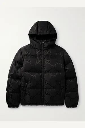 Gucci Daunenjacke aus gestepptem Shell mit Kapuze und Logomuster - Men - - IT 48