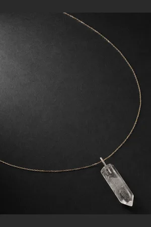Mateo Anhängerkette aus mit Quarz und Diamanten - Men