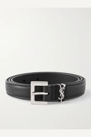 Saint Laurent Gürtel aus vollnarbigem Leder, 2 cm - Men - - EU 85