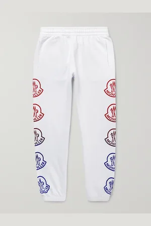 Moncler Tapered Logo-Print Cotton-Jersey Sweatpants - Men - - L