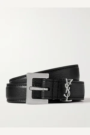 Saint Laurent 2cm Full-Grain Leather Belt - Men - - EU 80