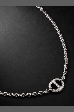 HOORSENBUHS Kette aus 18 Karat Weißgold mit Diamanten - Men