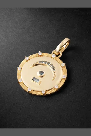 Foundrae Pause Anhänger aus 18 Karat mit Topasen und Diamanten - Men