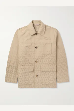 VALENTINO GARAVANI Toile Iconograph Jacke aus einer Baumwollmischung mit Jacquard-Logomuster - Men - - IT 46