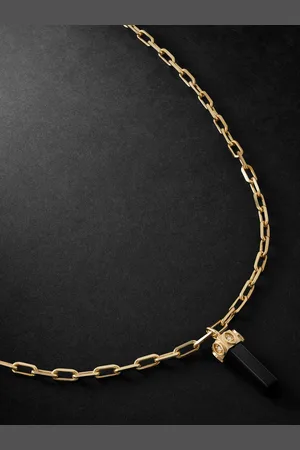 Sydney Evan Gliederkette aus Gold mit Onyx und Diamanten - Men