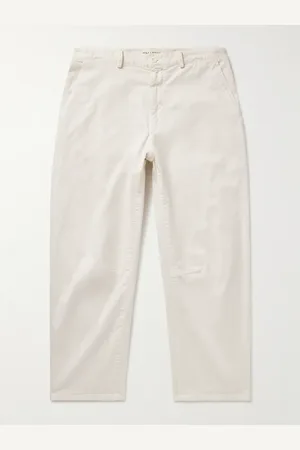 NILI LOTAN Carpenter gerade geschnittene, verkürzte Hose aus Twill aus einer Baumwollmischung - Men - - UK/US 36